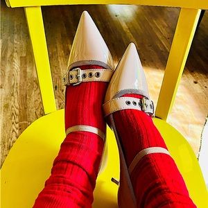 Miu Miu Buckle Kitten pump